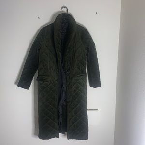 Long quilted coat